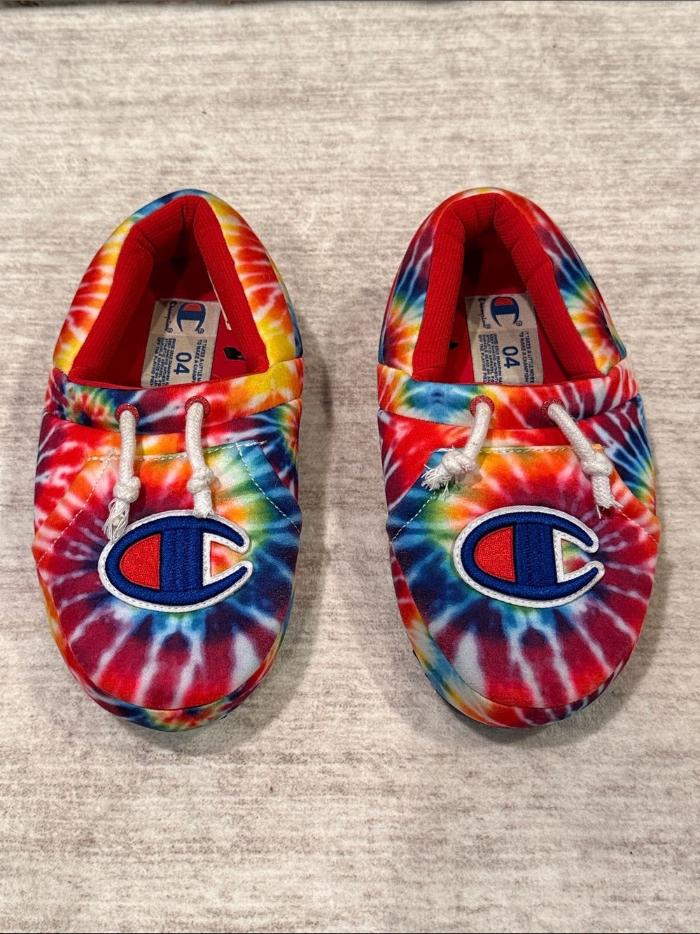 Champion Kids Tie-Dye Slip-On shoes / slippers youth size 4